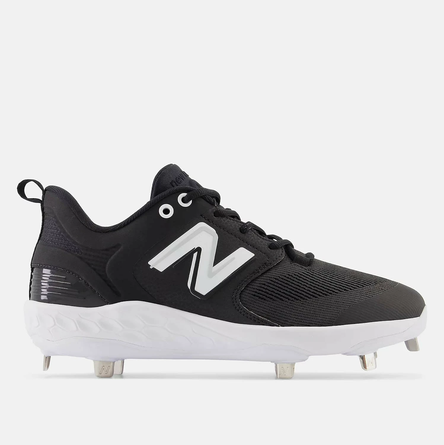 New Balance Men's Fresh Foam X 3000 V6 Metal Baseball Cleat, Black/White 1 New Balance Men's Fresh Foam X 3000 V6 Metal Baseball Cleat, Black/White