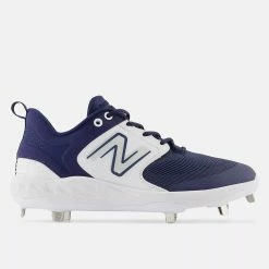 New Balance Men's Fresh Foam X 3000 V6 Metal Baseball Cleat, Navy/White