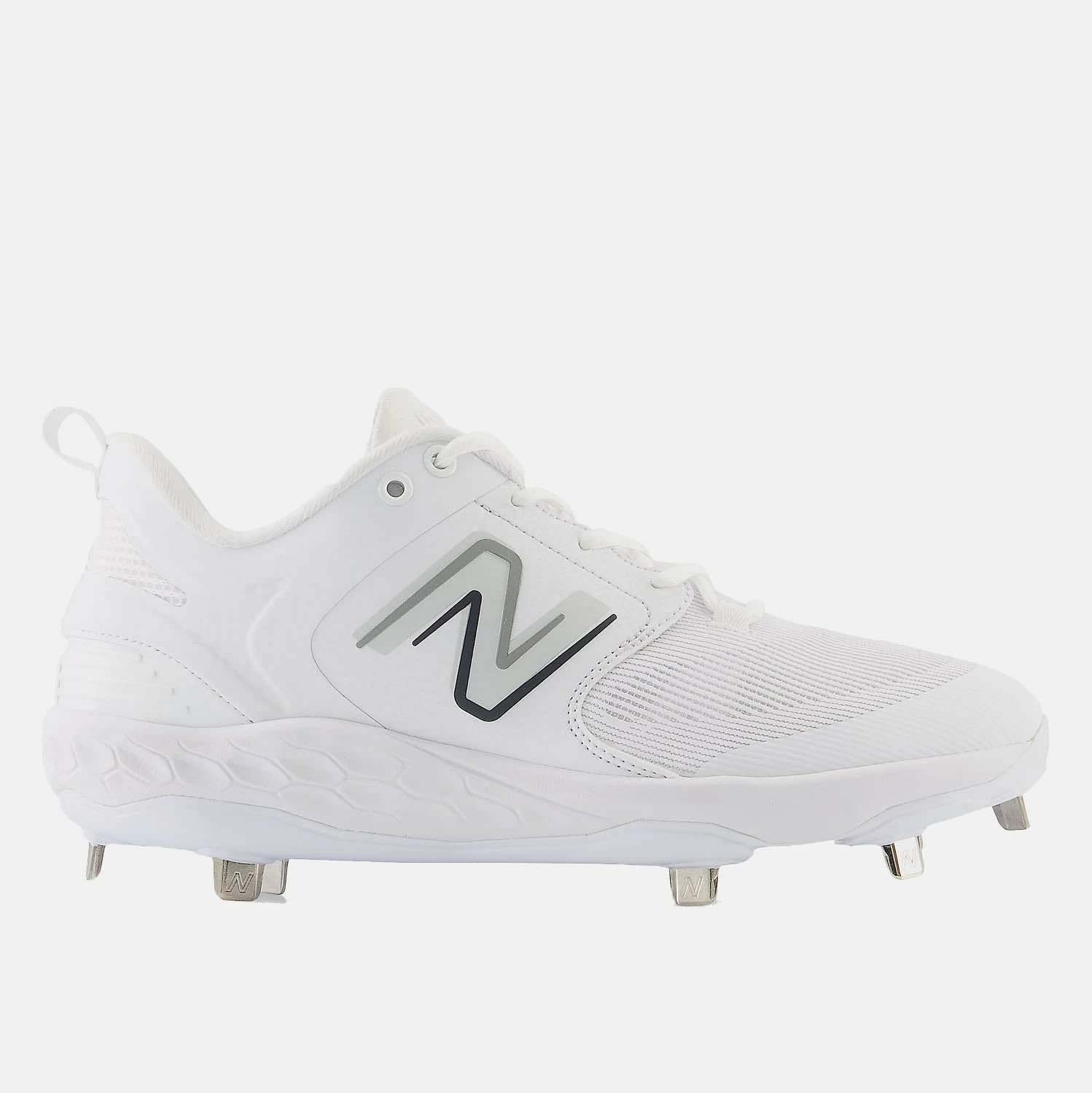 New Balance Men's Fresh Foam X 3000 V6 Metal Baseball Cleat, White/White 1 New Balance Men's Fresh Foam X 3000 V6 Metal Baseball Cleat, White/White