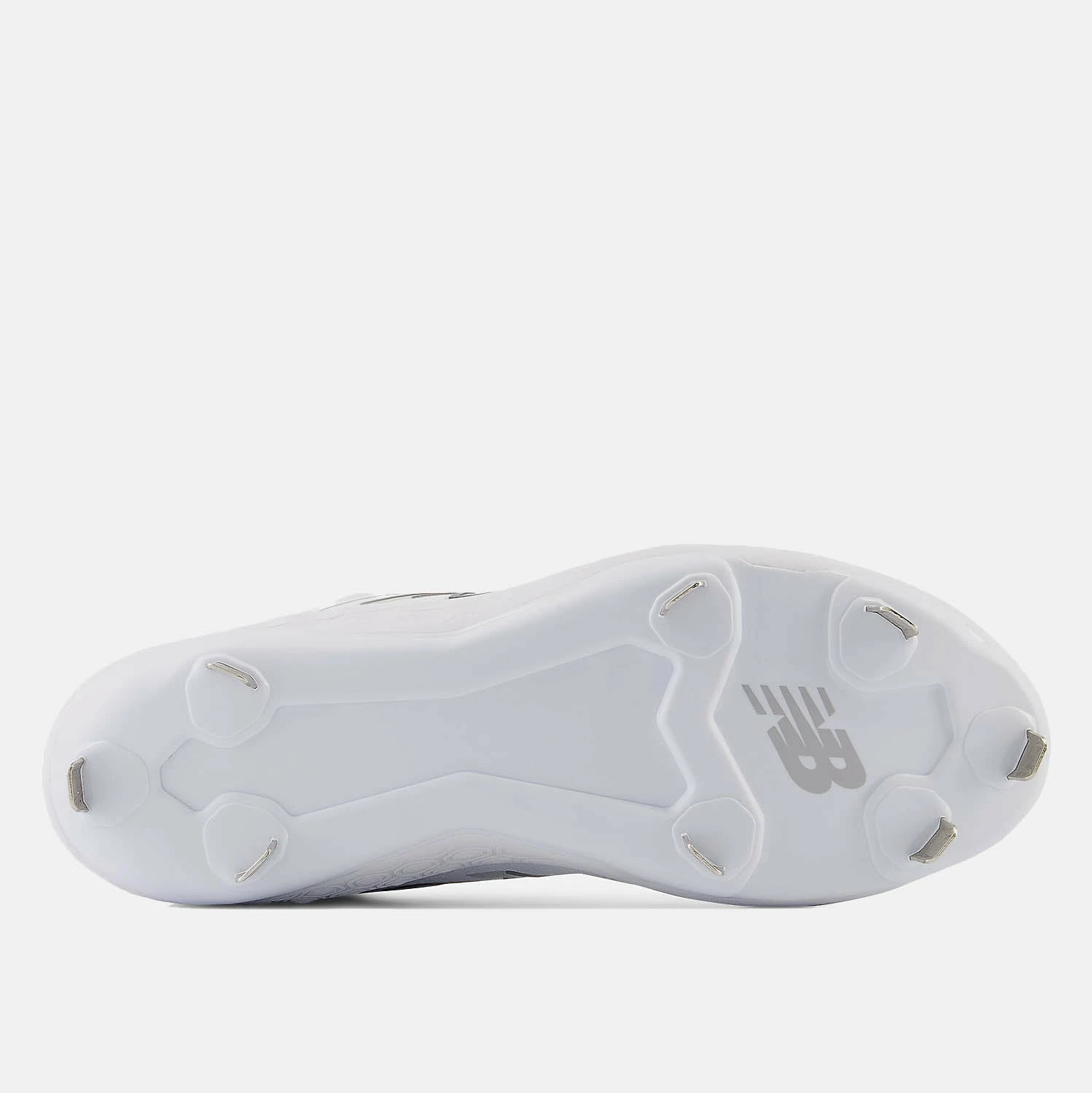 New Balance Men's Fresh Foam X 3000 V6 Metal Baseball Cleat, White/White 3 New Balance Men's Fresh Foam X 3000 V6 Metal Baseball Cleat, White/White - Image 3