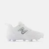 New Balance Men's Fresh Foam 3000 V6 Molded Baseball Cleat, White/White