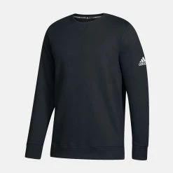 ADIDAS Men's Fleece Crew, Black