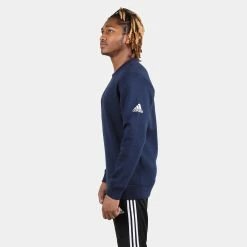 ADIDAS Men's Fleece Crew, College Navy 5 ADIDAS Men's Fleece Crew, College Navy -Running Shop s97357 3 svs