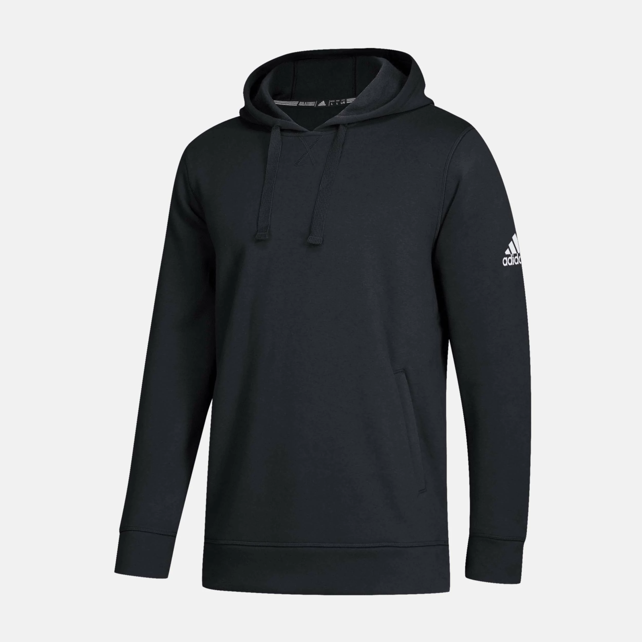 ADIDAS Men's Fleece Hood, Black 1 ADIDAS Men's Fleece Hood, Black