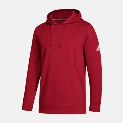 ADIDAS Men's Fleece Hood, Power Red