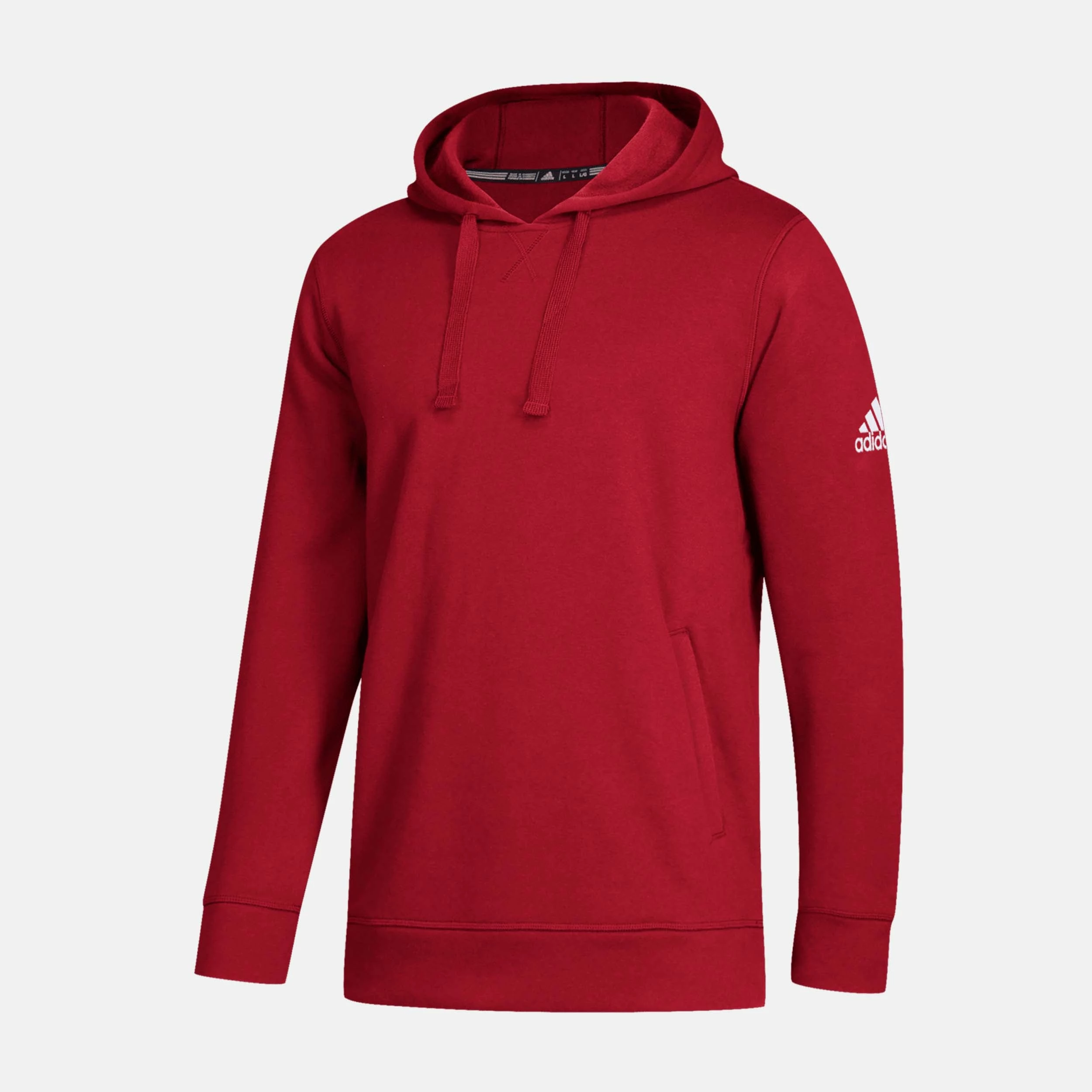 ADIDAS Men's Fleece Hood, Power Red 1 ADIDAS Men's Fleece Hood, Power Red