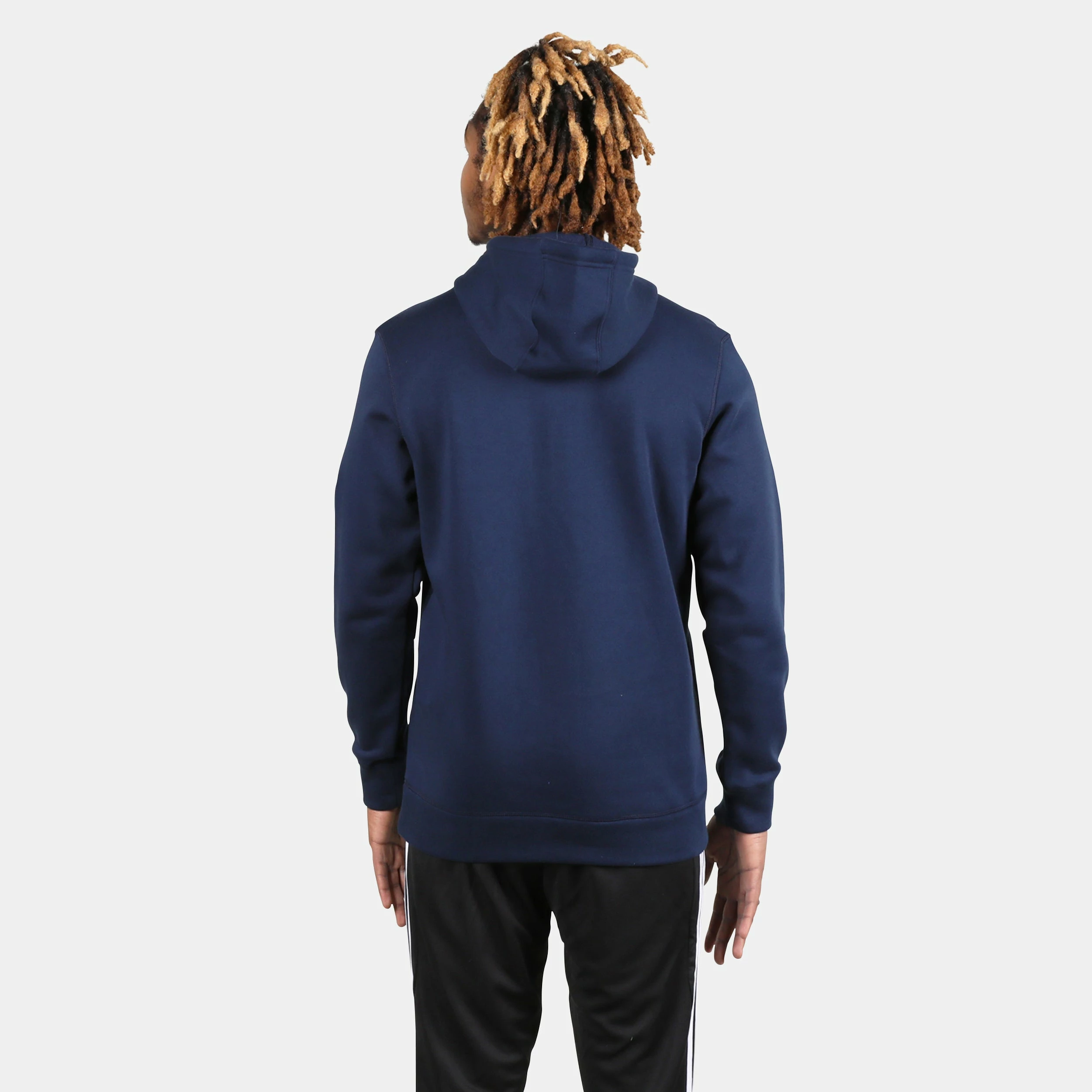 ADIDAS Men's Fleece Hood, College Navy 2 ADIDAS Men's Fleece Hood, College Navy - Image 2