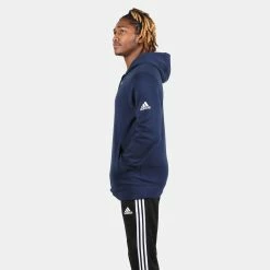 ADIDAS Men's Fleece Hood, College Navy 5 ADIDAS Men's Fleece Hood, College Navy -Running Shop s97366 3 svs