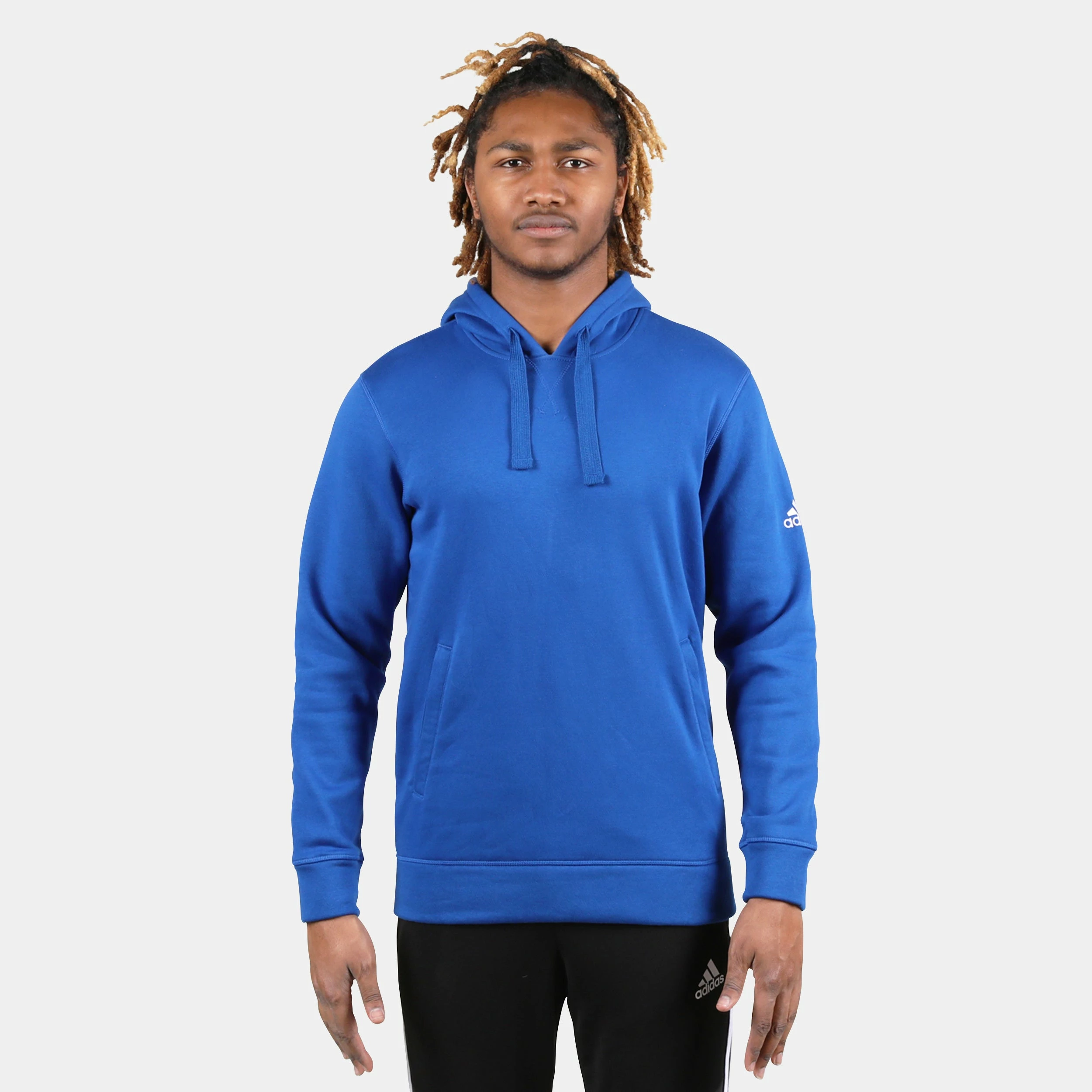 ADIDAS Men's Fleece Hood, College Royal 1 ADIDAS Men's Fleece Hood, College Royal