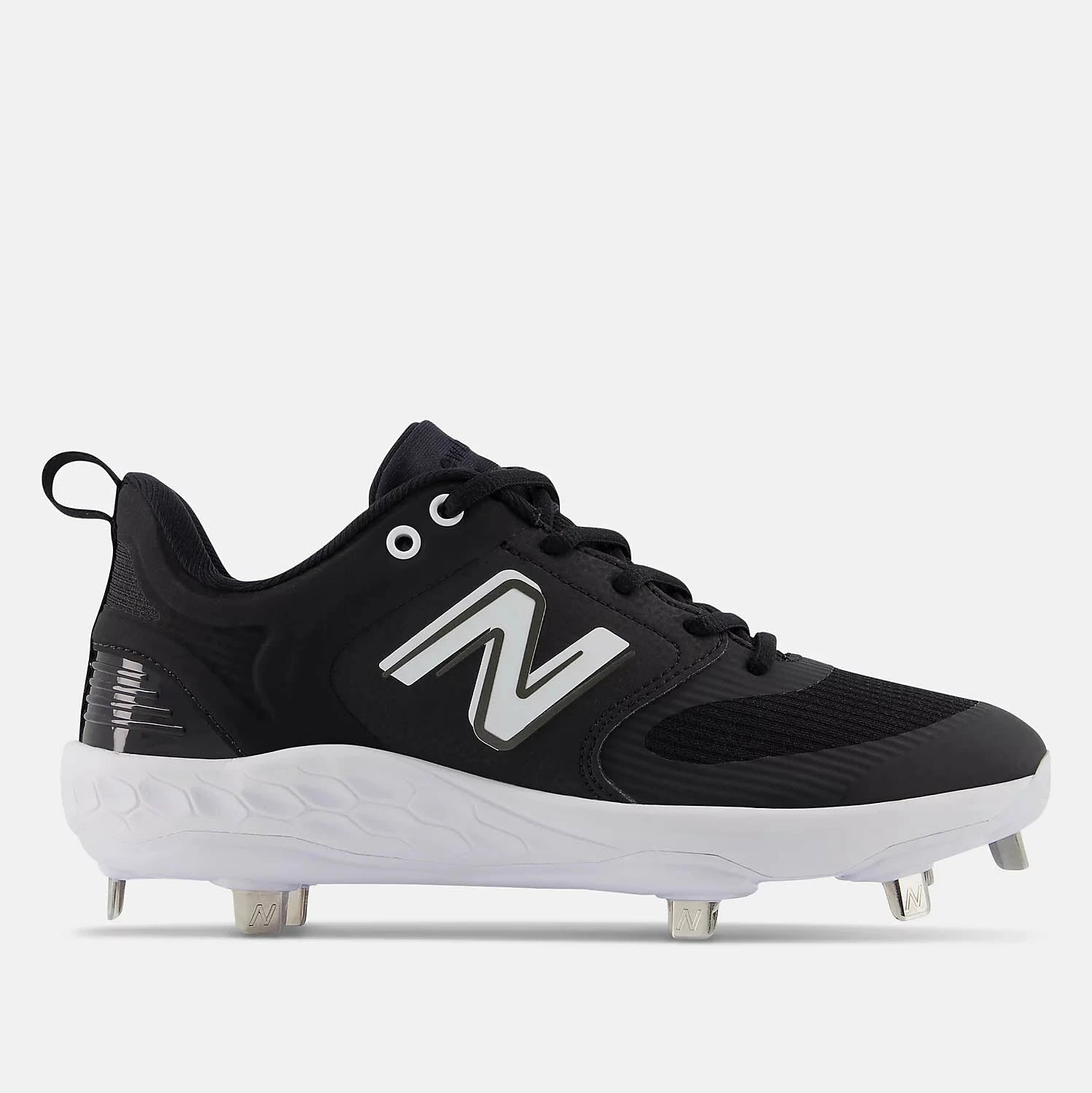 New Balance Women's Fresh Foam X Velo V3 Metal Softball Cleats, Black/White 1 New Balance Women's Fresh Foam X Velo V3 Metal Softball Cleats, Black/White