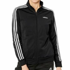 ADIDAS Womens Essential 3 Stripe Tricot Track Jacket