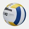 Wilson K1 Silver Volleyball, Blue/Yellow