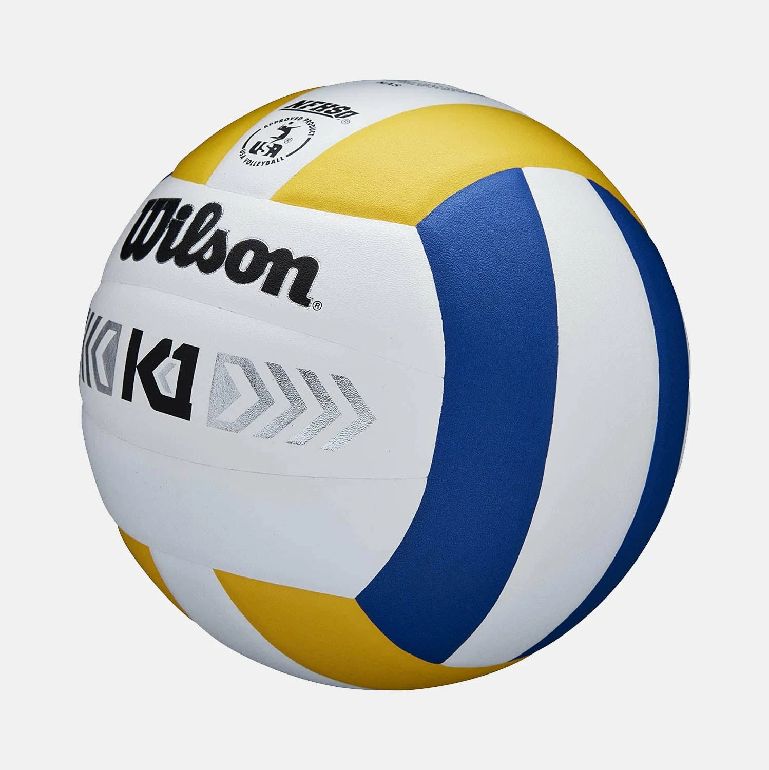Wilson K1 Silver Volleyball, Blue/Yellow 1 Wilson K1 Silver Volleyball, Blue/Yellow