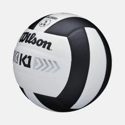 Wilson K1 Silver Volleyball, Black/White