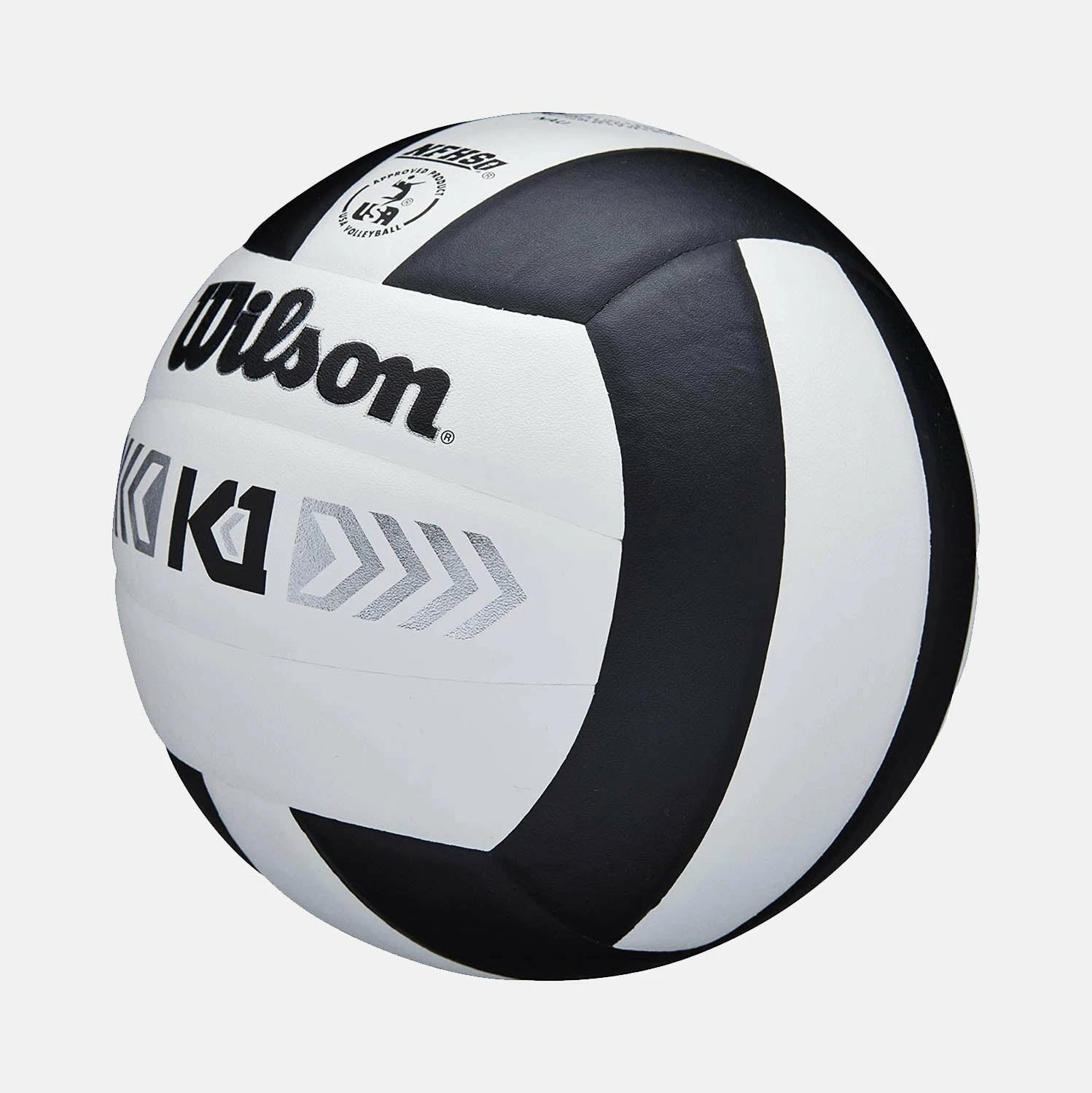 Wilson K1 Silver Volleyball, Black/White 1 Wilson K1 Silver Volleyball, Black/White