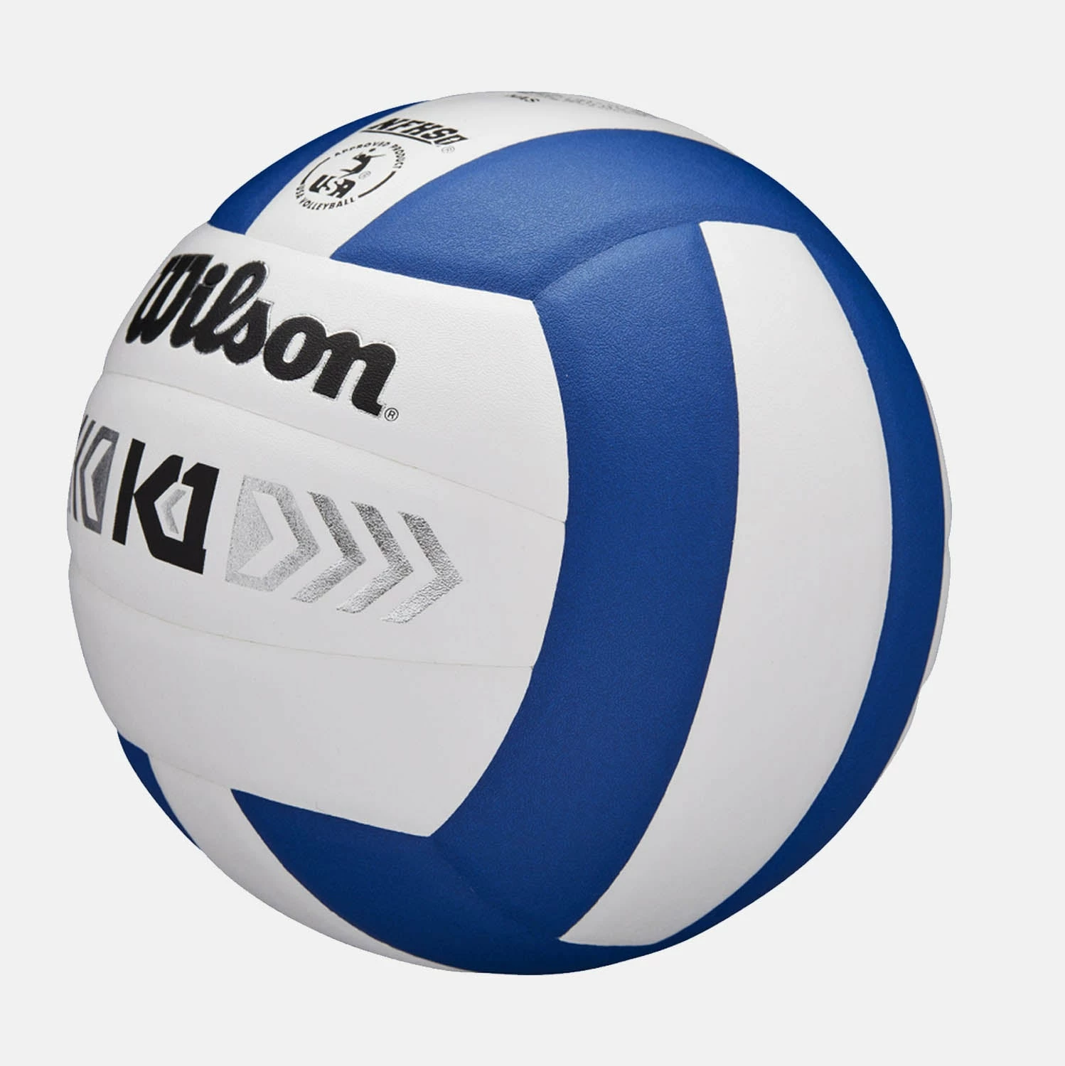 Wilson K1 Silver Volleyball, Blue/White 1 Wilson K1 Silver Volleyball, Blue/White