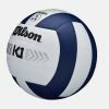 Wilson K1 Silver Volleyball, Navy/White